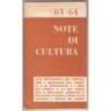 NOTE DI CULTURA-n 63-64, novembre/dicembre-1970