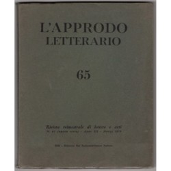 L'APPRODO LETTERARIO-n 65, marzo-1974