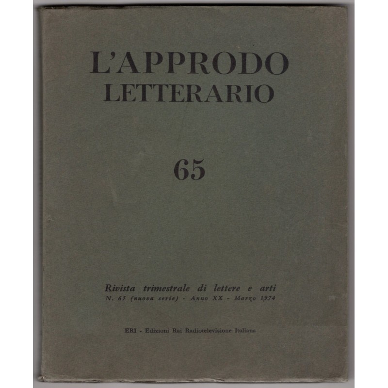 L'APPRODO LETTERARIO-n 65, marzo-1974
