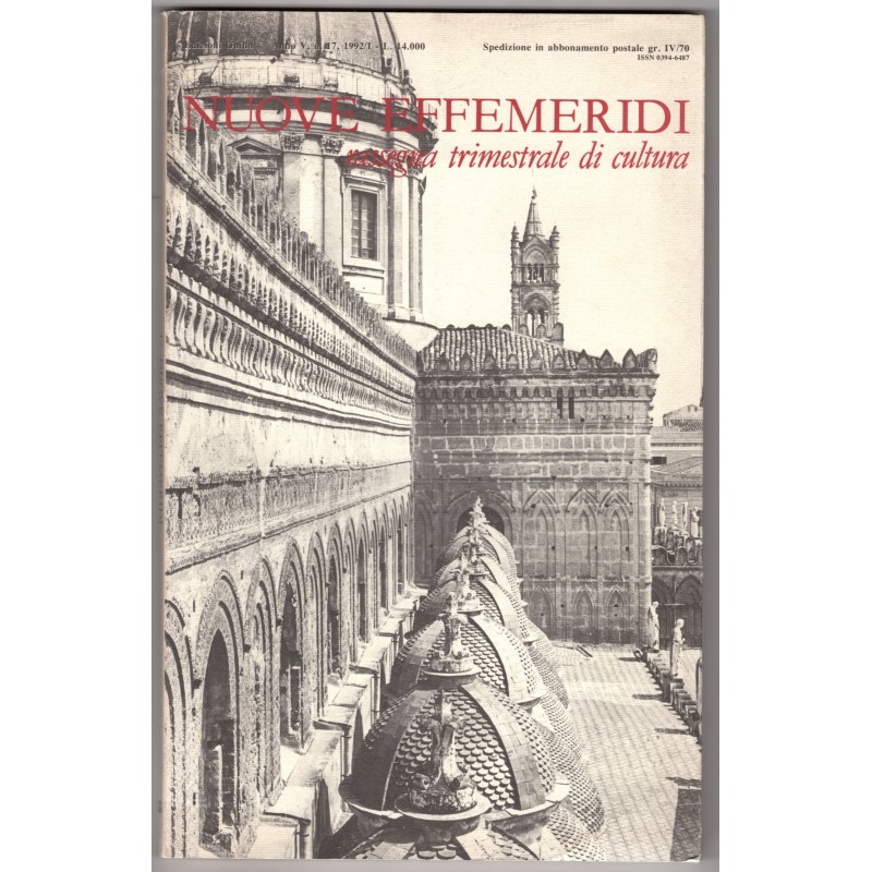 NUOVE EFFEMERIDI. RASSEGNA TRIMESTRALE DI CULTURA-n 17-1992