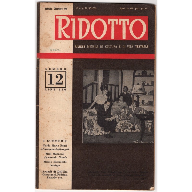 RIDOTTO-n 12, dicembre-1951