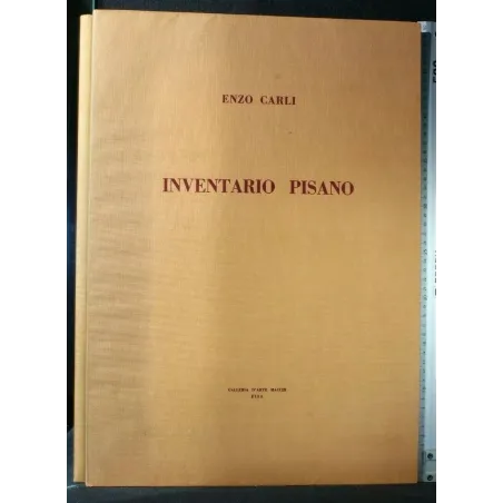 INVENTARIO PISANO PREFAZIONE FORTUNATO BELLONZI ESEMPLARE N. 155