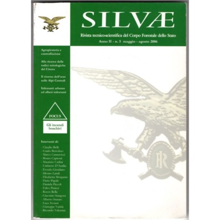 SILVAE. RIVISTA TECNICO-SCIENTIFICA CORPO FORESTALE STATO-n 5, mag/ago-2006