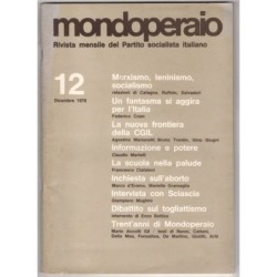 MONDOPERAIO-n 12, dicembre-1978