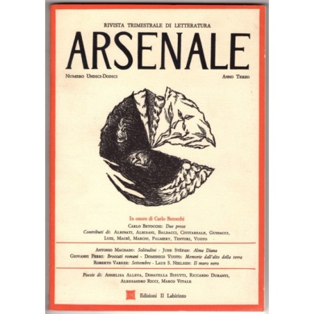 ARSENALE. RIVISTA TRIMESTRALE DI LETTERATURA-n 11-12, luglio/dicembre-1987