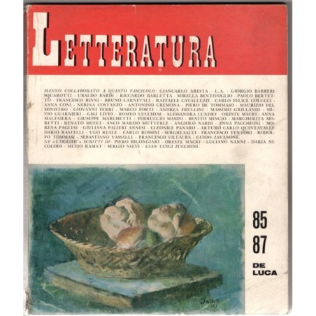LETTERATURA. RIVISTA LETTERE E ARTE CONTEMPORANEA-n 85-87, gen/giu-1967