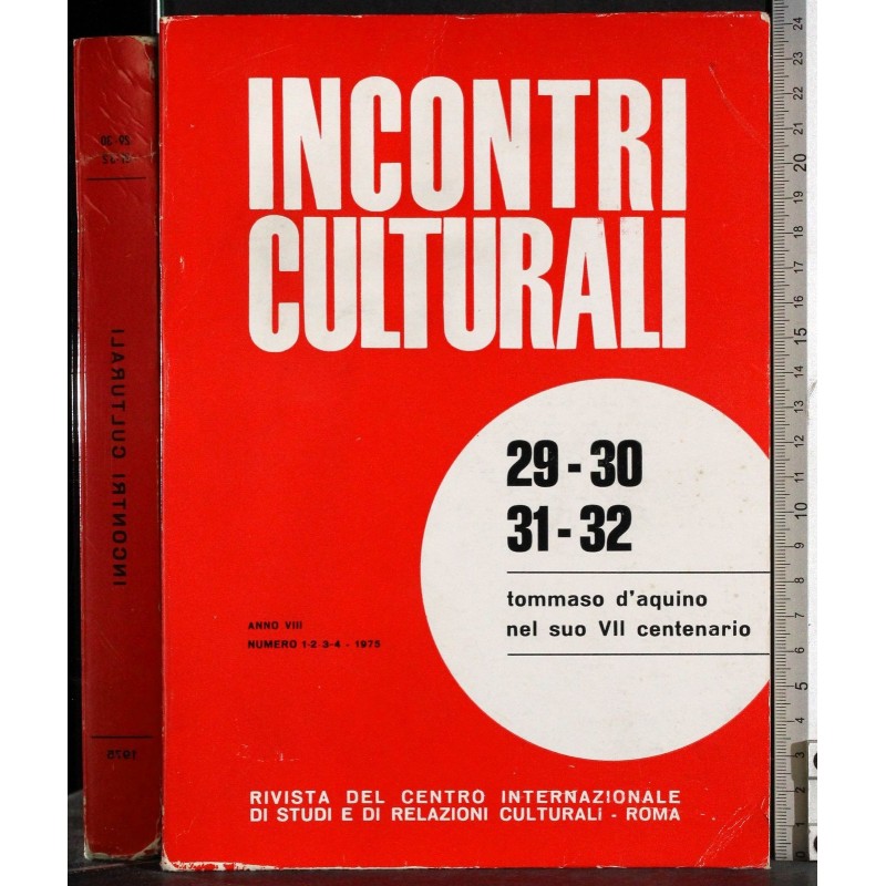 INCONTRI CULTURALI-n 1-2-3-4-1975