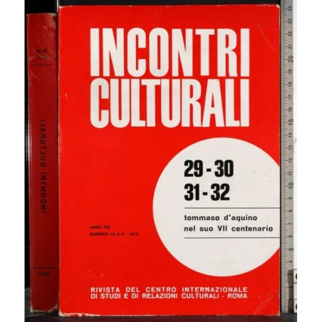 INCONTRI CULTURALI-n 1-2-3-4-1975