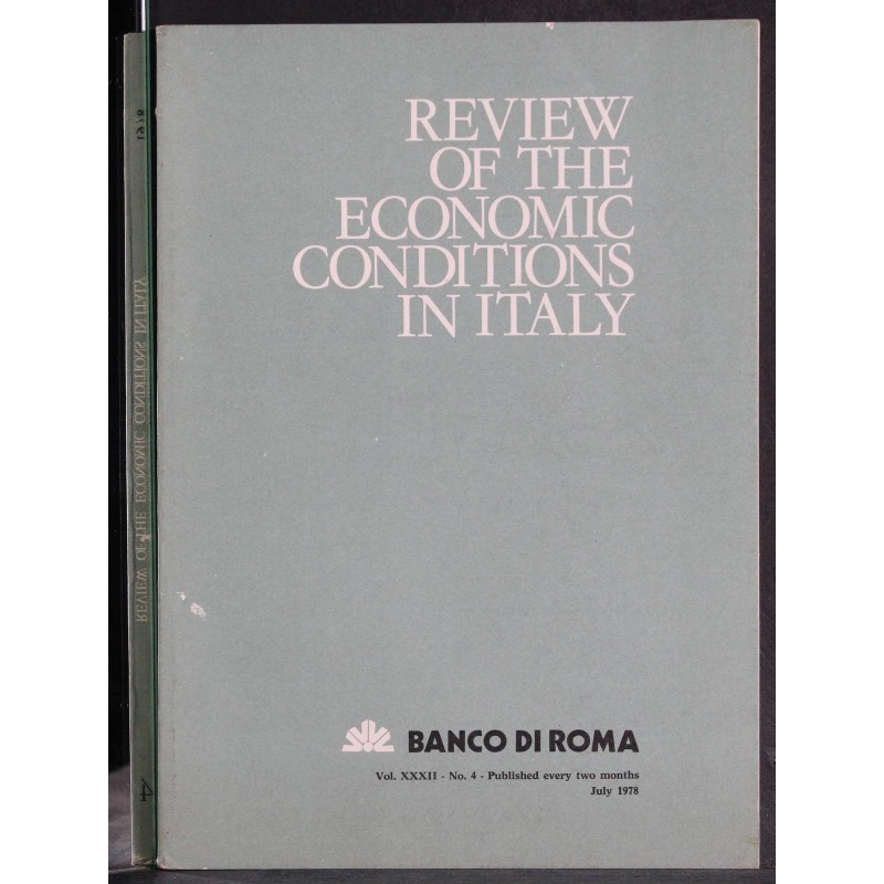 REVIEW OF THE ECONOMIC CONDITIONS IN ITALY-n 4, july-1978