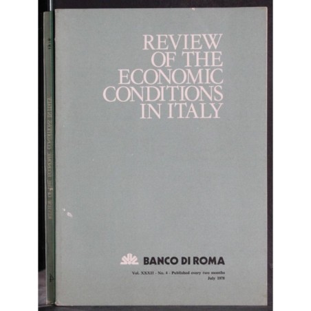 REVIEW OF THE ECONOMIC CONDITIONS IN ITALY-n 4, july-1978