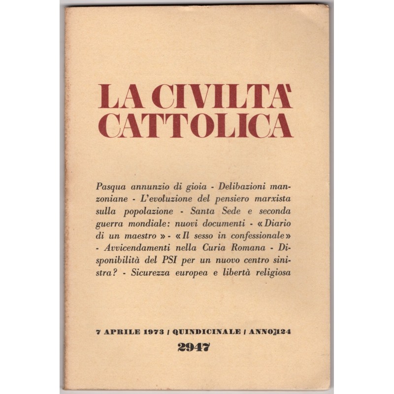 LA CIVILTÀ CATTOLICA-n 7, 7 aprile-1973