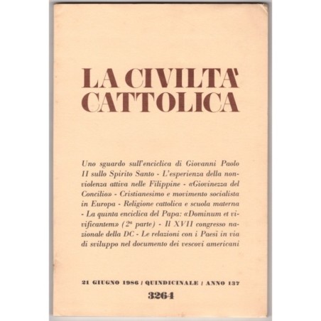 LA CIVILTÀ CATTOLICA-n 12, 21 giugno-1986