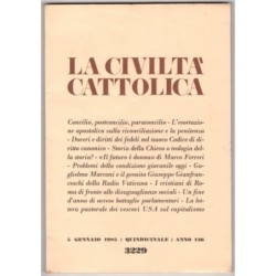 LA CIVILTÀ CATTOLICA-n 1, 5 gennaio-1985