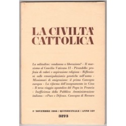 LA CIVILTÀ CATTOLICA-n 21, 1 novembre-1986