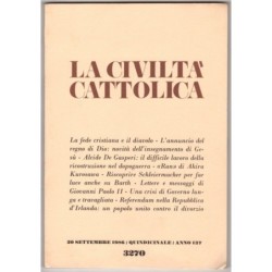 LA CIVILTÀ CATTOLICA-n 18, 20 settembre-1986
