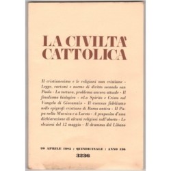 LA CIVILTÀ CATTOLICA-n 8, 20 aprile-1985