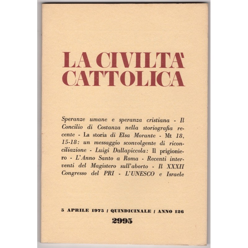 LA CIVILTÀ CATTOLICA-n 7, 5 aprile-1975