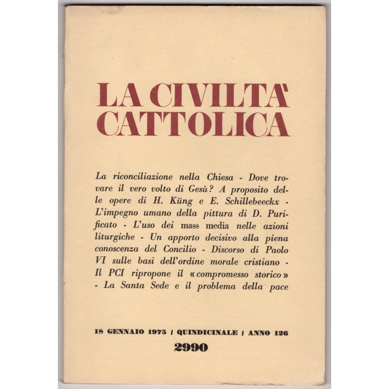 LA CIVILTÀ CATTOLICA-n 2, 18 gennaio-1975