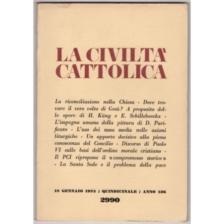 LA CIVILTÀ CATTOLICA-n 2, 18 gennaio-1975
