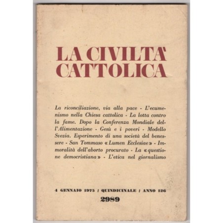 LA CIVILTÀ CATTOLICA-n 1, 4 gennaio-1975