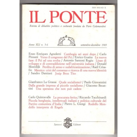 IL PONTE-n 5-6, settembre/dicembre-1985