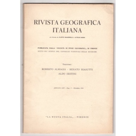 RIVISTA GEOGRAFICA ITALIANA-fasc 4, dicembre-1949