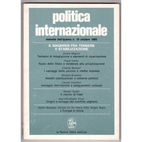 POLITICA INTERNAZIONALE-n 10, ott-1985