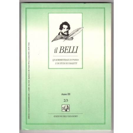IL BELLI. QUADRIMESTRALE POESIA E STUDI SUI DIALETTI-n 2-3, ago/dic-2001