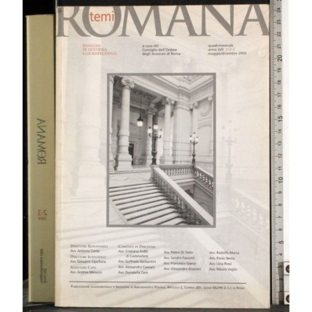 TEMI ROMANA. RASSEGNA DOTTRINA E GIURISPRUDENZA-n 2-3, maggio/dicembre-2009