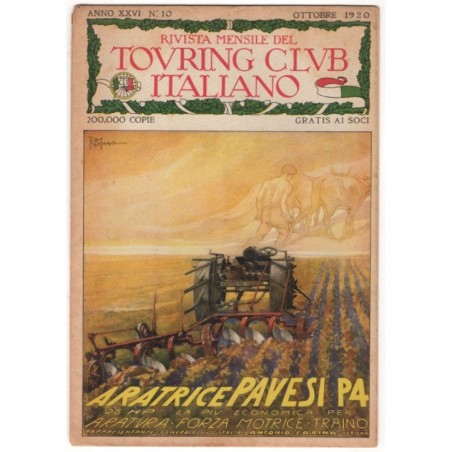 RIVISTA MENSILE DEL TOURING CLUB ITALIANO-n 10, ottobre-1920