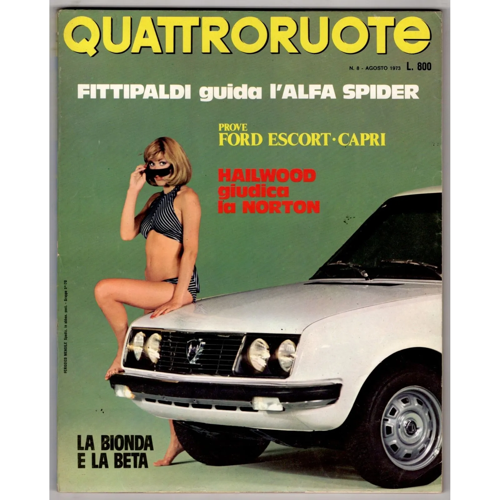QUATTRORUOTE-n 212, agosto-1973