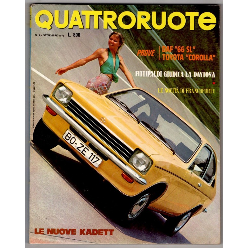 QUATTRORUOTE-n 213, settembre-1973