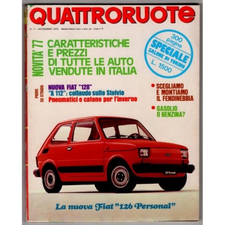 QUATTRORUOTE-n 251, novembre-1976