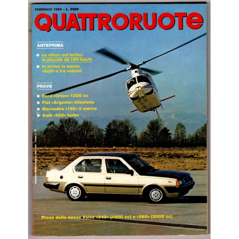 QUATTRORUOTE-n 340, febbraio-1984