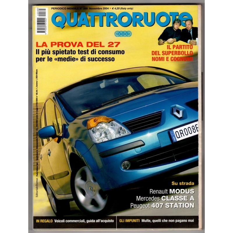 QUATTRORUOTE-n 589, novembre-2004