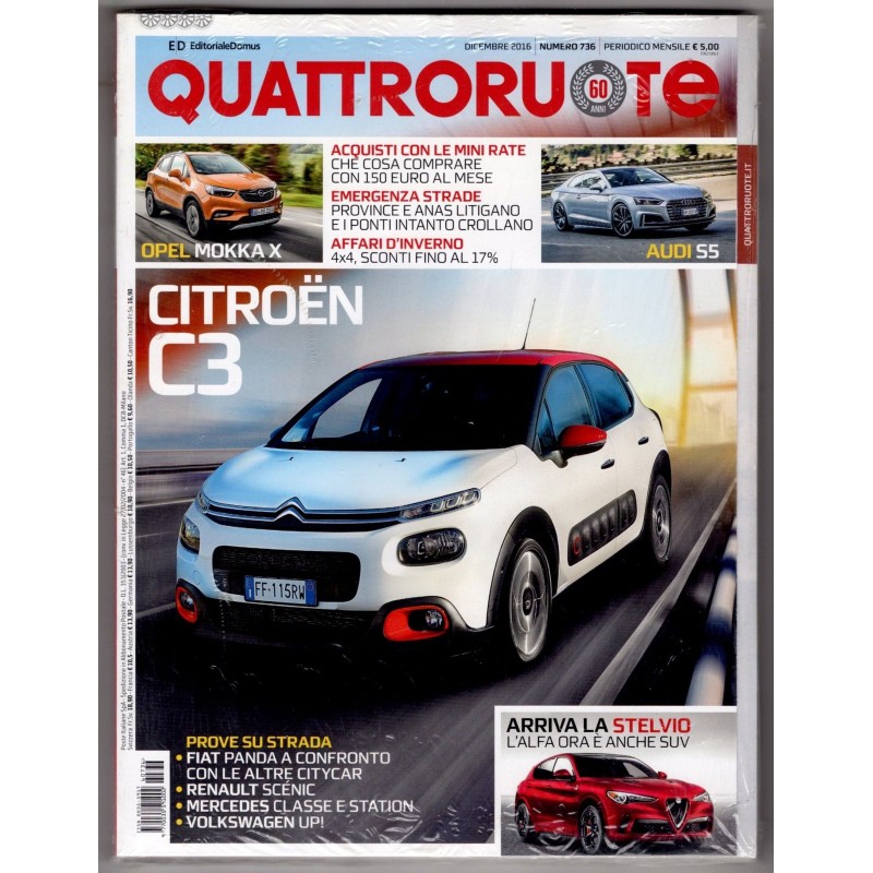 QUATTRORUOTE-n 736, dicembre-2016