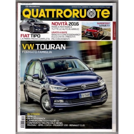 QUATTRORUOTE-n 724, gennaio-2016