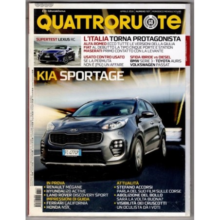 QUATTRORUOTE-n 727, aprile-2016
