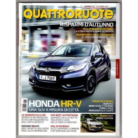 QUATTRORUOTE-n 721, ottobre-2015