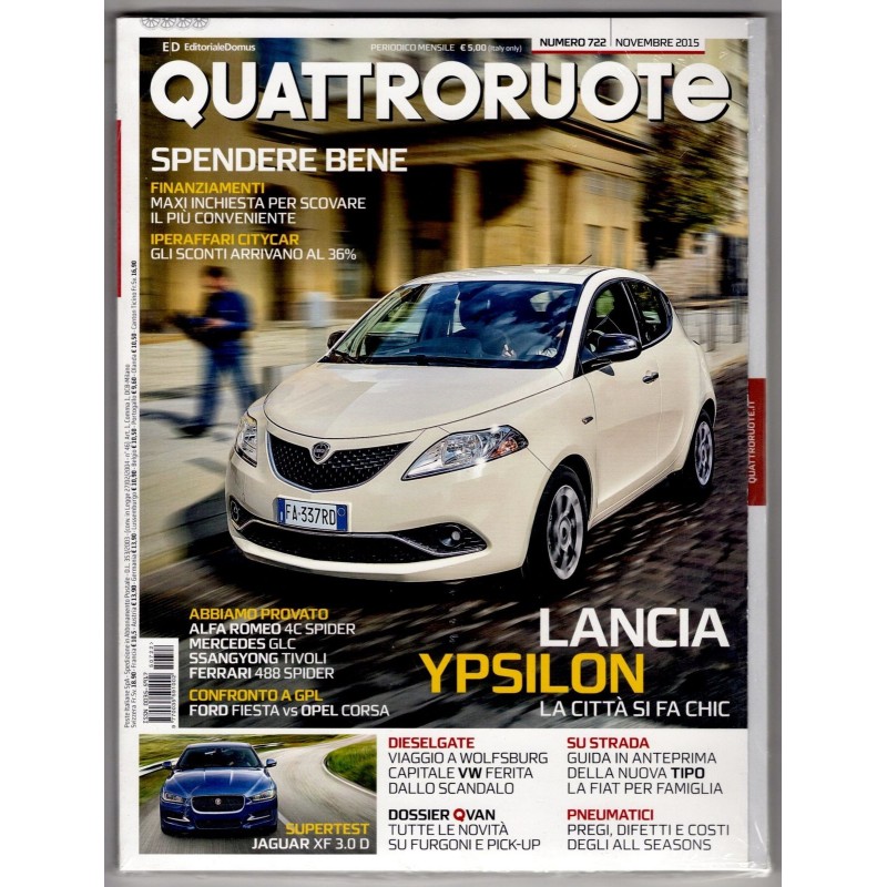 QUATTRORUOTE-n 722, novembre-2015