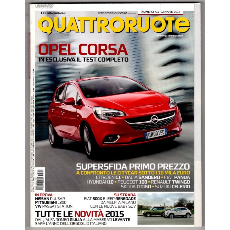 QUATTRORUOTE-n 712, gennaio-2015