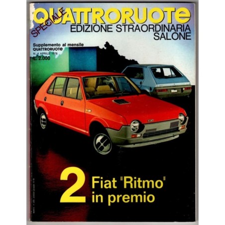 QUATTRORUOTE-n 269, supplemento al n 4-1978