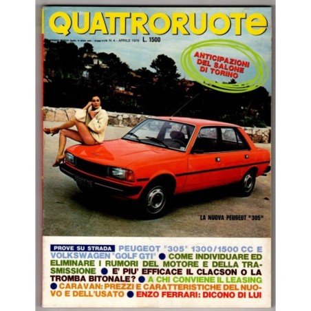 QUATTRORUOTE-n 268, aprile-1978