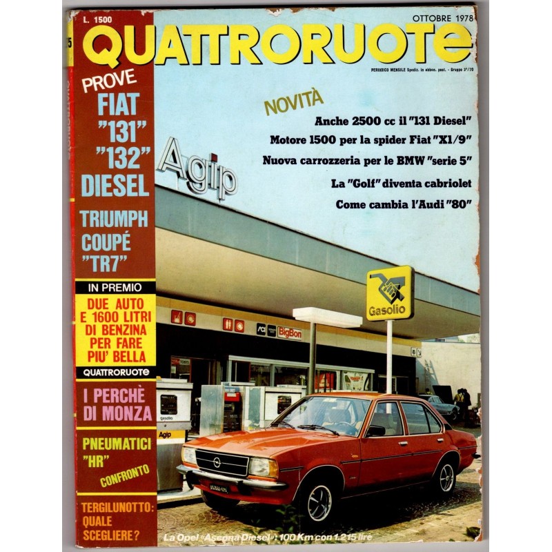 QUATTRORUOTE-n 275, ottobre-1978