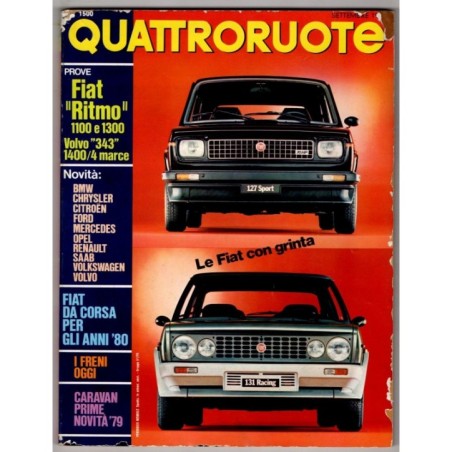 QUATTRORUOTE-n 274, settembre-1978