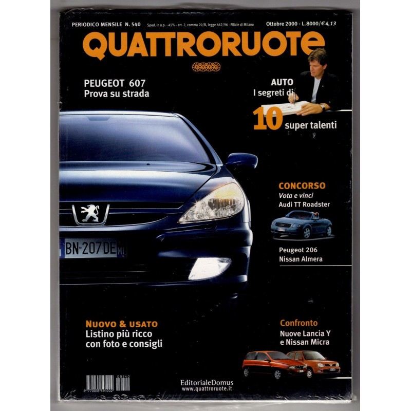 QUATTRORUOTE-n 540, ottobre-2000