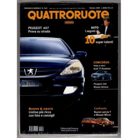 QUATTRORUOTE-n 540, ottobre-2000