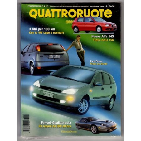 QUATTRORUOTE-n 517, novembre-1998