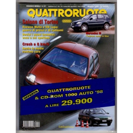QUATTRORUOTE-n 511, maggio-1998