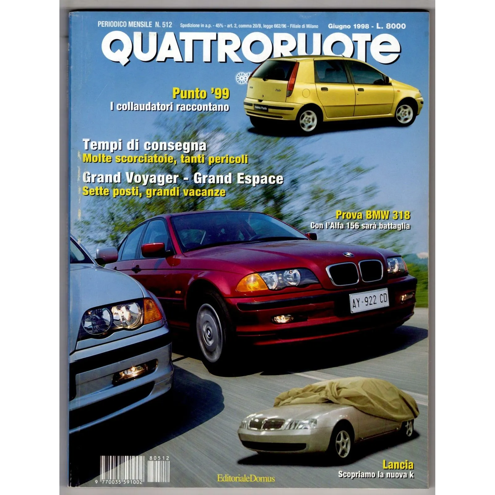 QUATTRORUOTE-n 512, giugno-1998